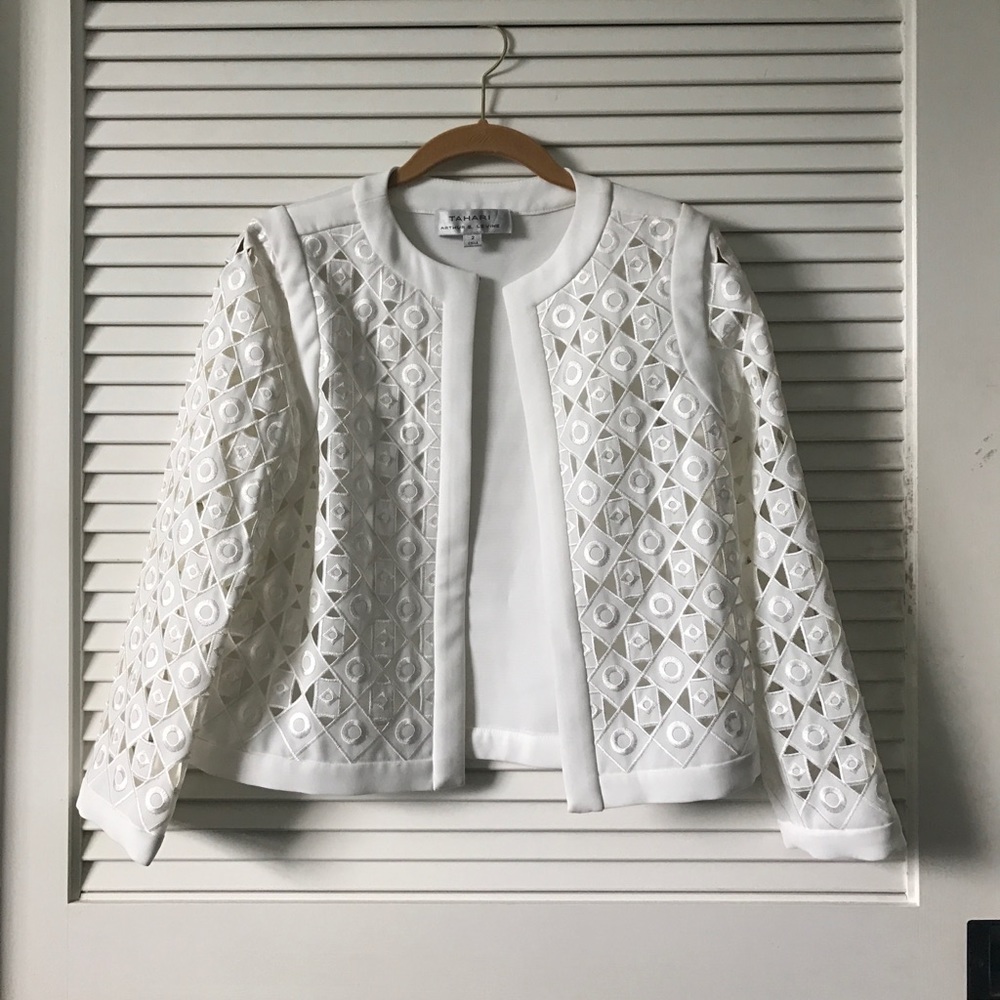Patterned Tahari blazer